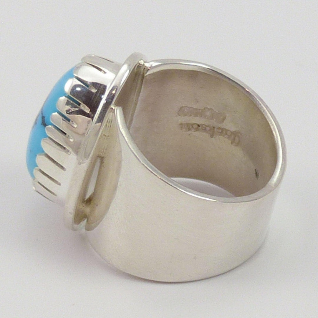 Morenci Turquoise Ring by Tommy Jackson - Garland's