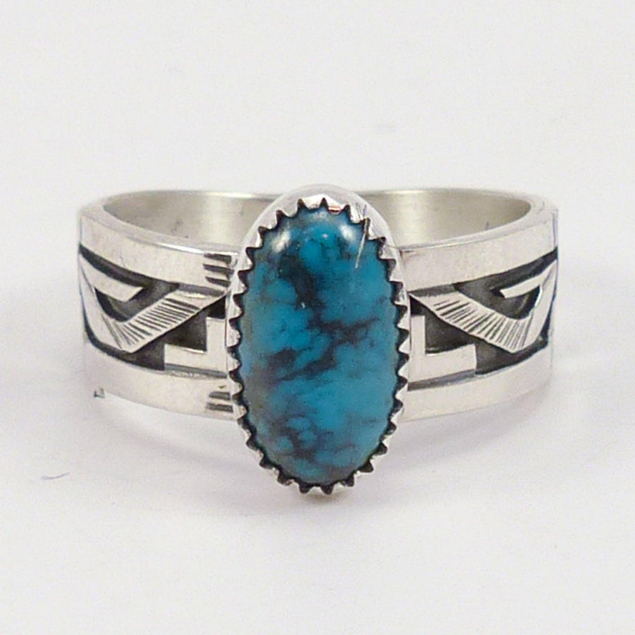 Kingman Turquoise Ring by Peter Nelson - Garland's