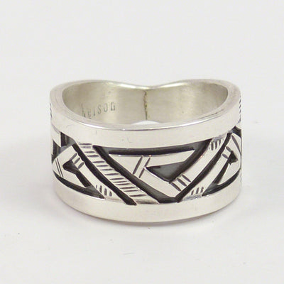 Silver Overlay Ring by Peter Nelson - Garland's