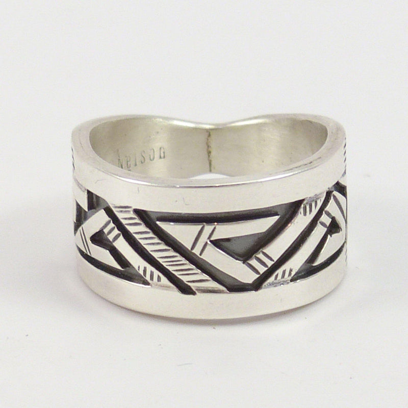 Silver Overlay Ring by Peter Nelson - Garland&