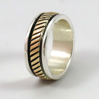 Gold on Silver Ring by Bruce Morgan - Garland's