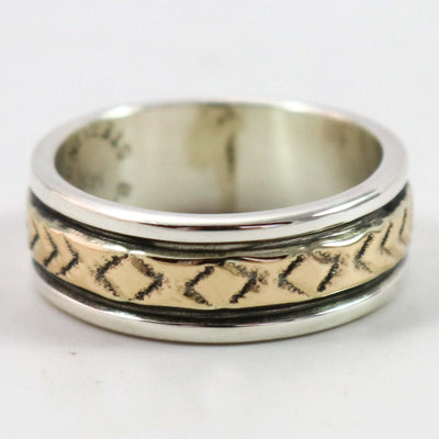 Gold on Silver Ring by Bruce Morgan - Garland's