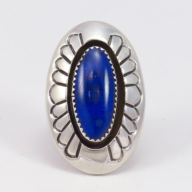 Lapis Shadowbox Ring by Danny Jackson - Garland&