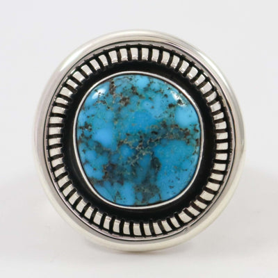 Apache Blue Turquoise Ring by Marian Nez - Garland's
