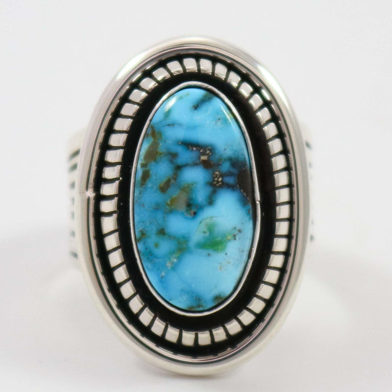 Apache Blue Turquoise Ring by Marian Nez - Garland&