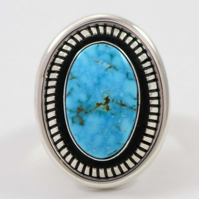 Kingman Turquoise Ring by Marian Nez - Garland's