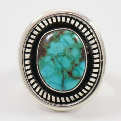 Kingman Turquoise Ring by Marian Nez - Garland's
