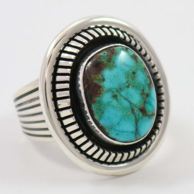 Kingman Turquoise Ring by Marian Nez - Garland's