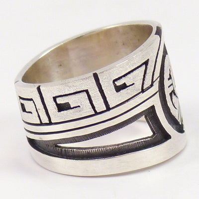Hopi Overlay Ring by Berra Tawahongva - Garland's