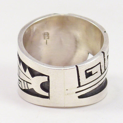 Hopi Overlay Ring by Berra Tawahongva - Garland's