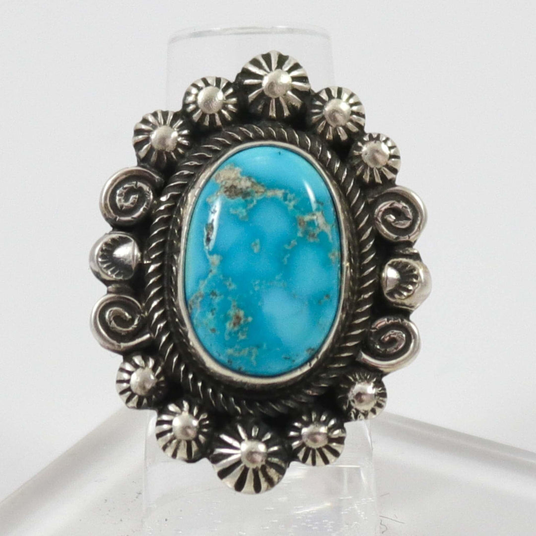 Kingman Turquoise Ring by Leon Martinez - Garland's