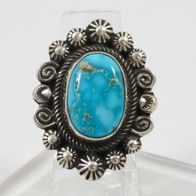 Kingman Turquoise Ring by Leon Martinez - Garland&