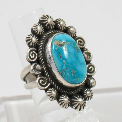 Kingman Turquoise Ring by Leon Martinez - Garland's