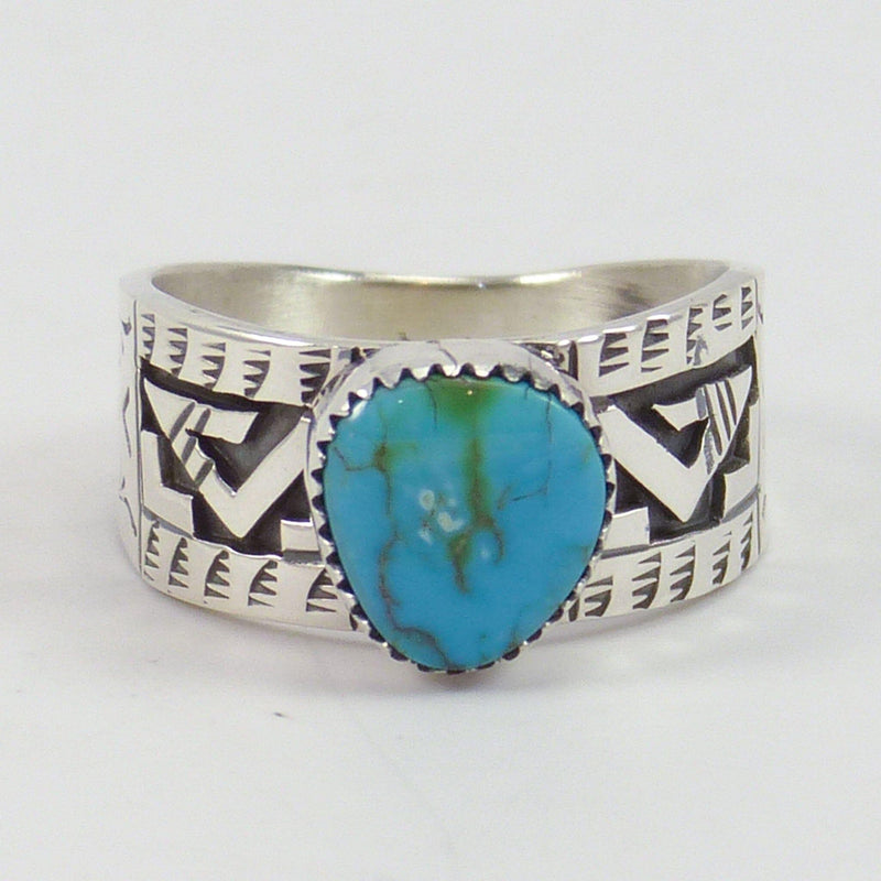 Kingman Turquoise Ring by Peter Nelson - Garland&