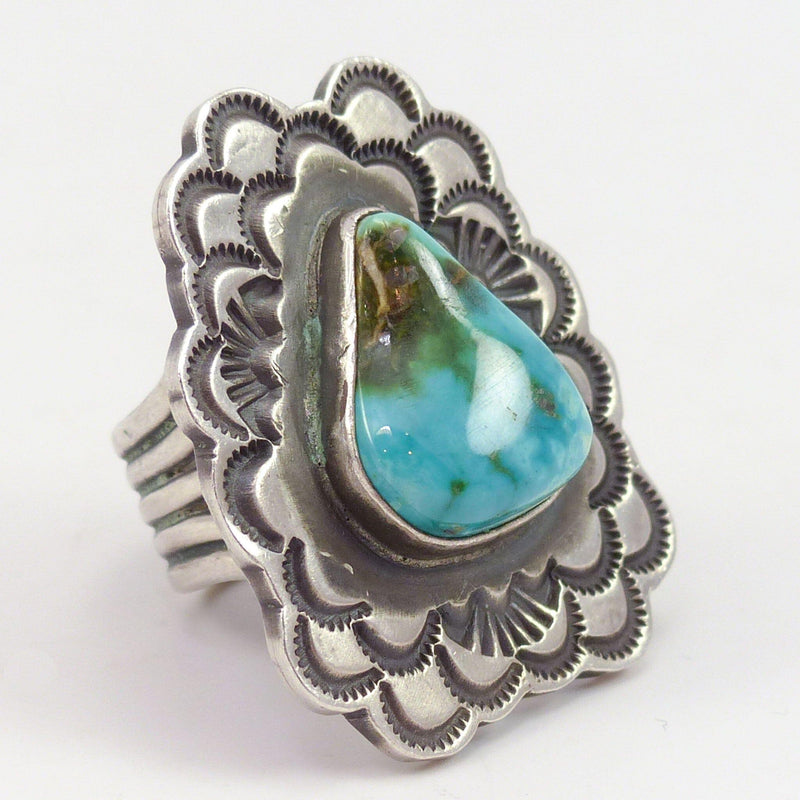 Fox Turquoise Ring by Tommy Jackson - Garland&
