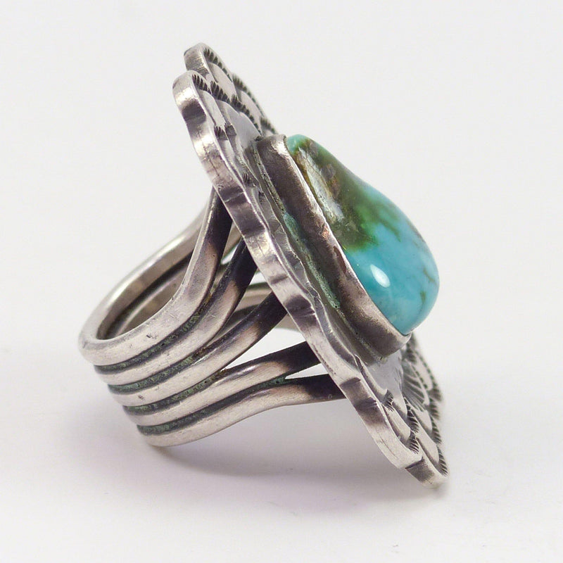 Fox Turquoise Ring by Tommy Jackson - Garland&