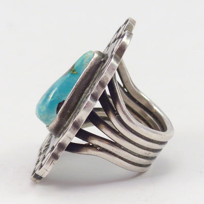 Fox Turquoise Ring by Tommy Jackson - Garland's