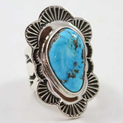 Morenci Turquoise Ring by Tommy Jackson - Garland's