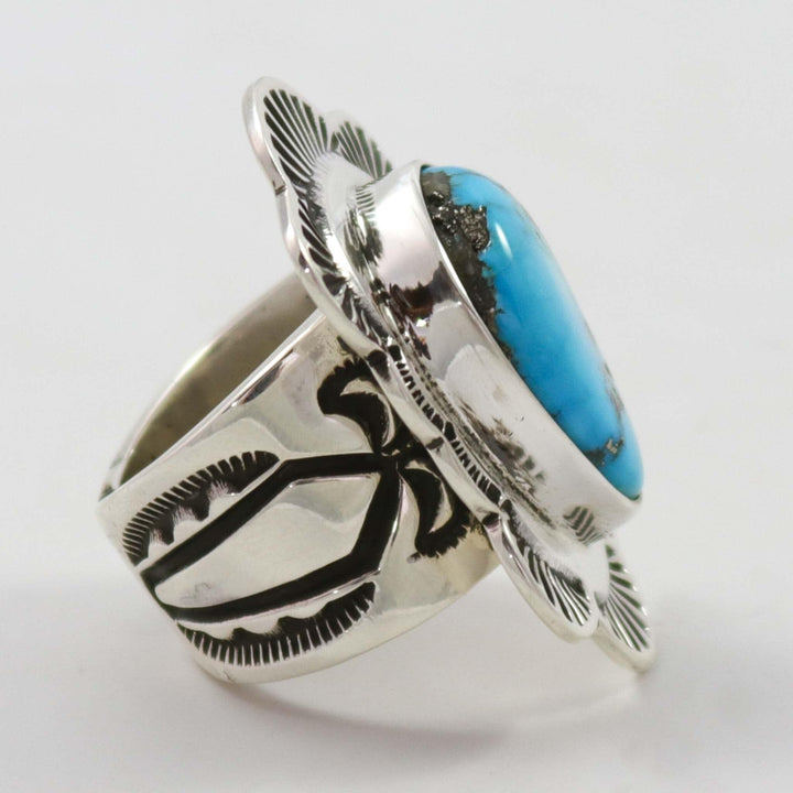 Morenci Turquoise Ring by Tommy Jackson - Garland's