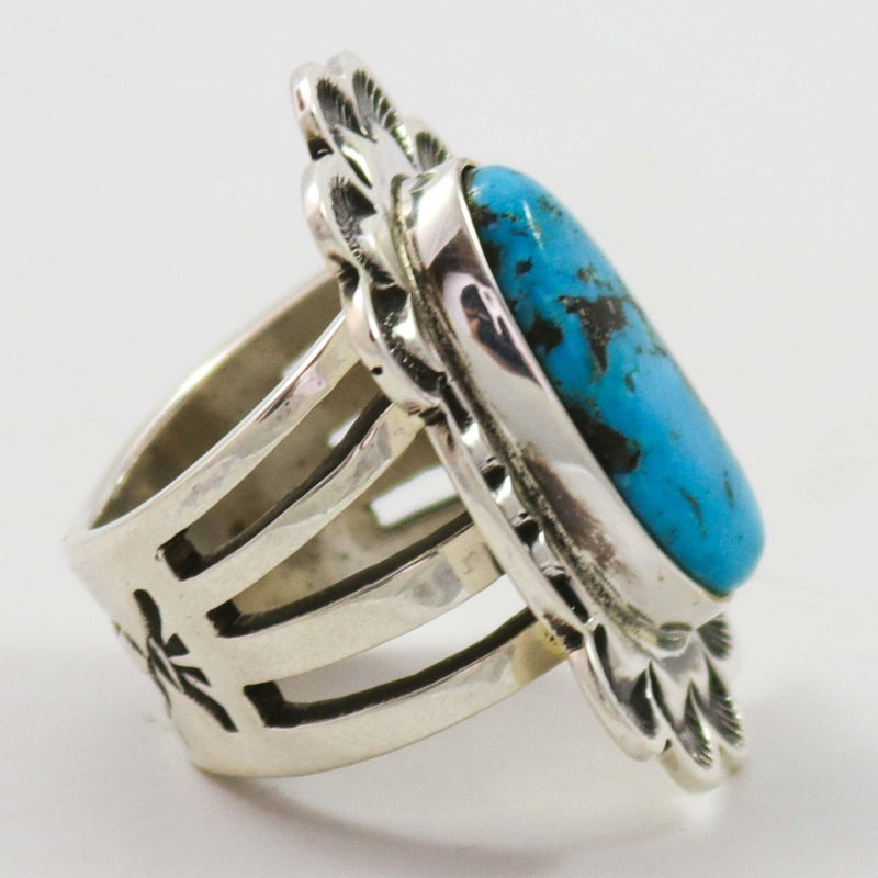 Morenci Turquoise Ring by Tommy Jackson - Garland&