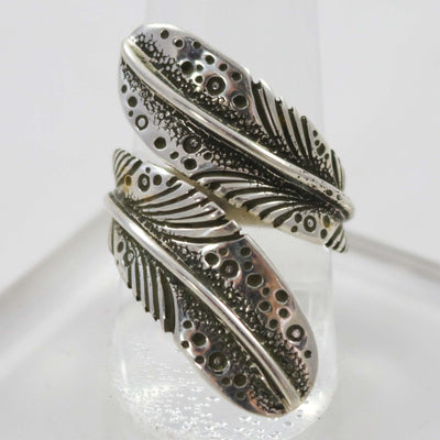 Silver Feather Ring by Pete Johnson - Garland's