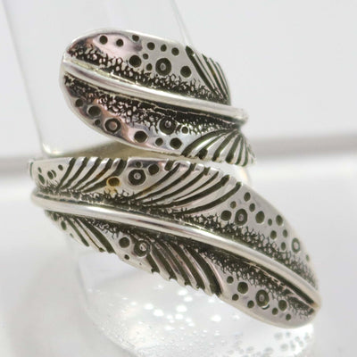 Silver Feather Ring by Pete Johnson - Garland's