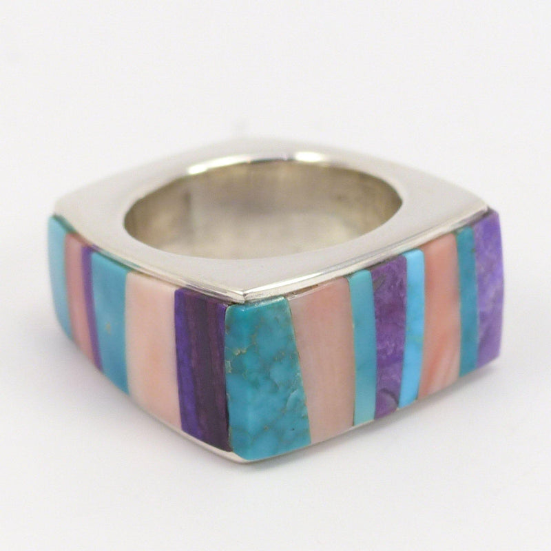 Colorful Inlay Ring by Noah Pfeffer - Garland&