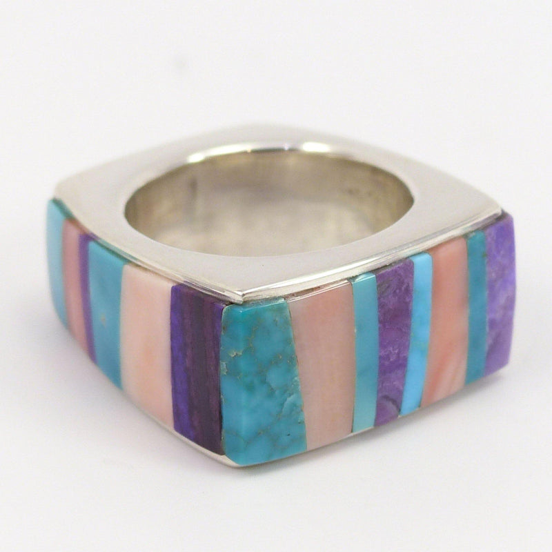 Colorful Inlay Ring by Noah Pfeffer - Garland&