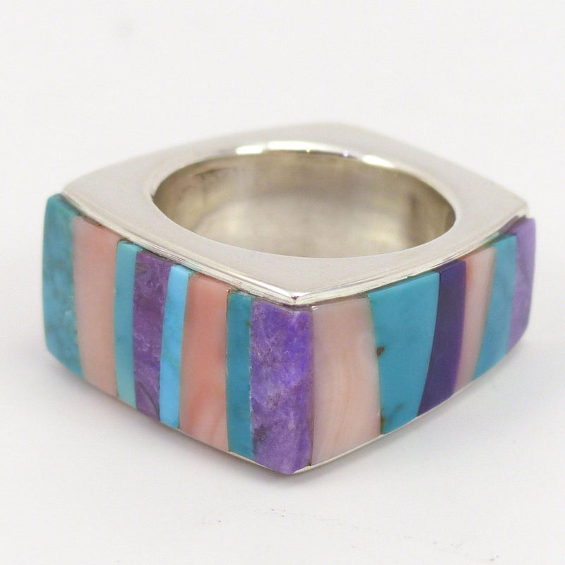 Colorful Inlay Ring by Noah Pfeffer - Garland&