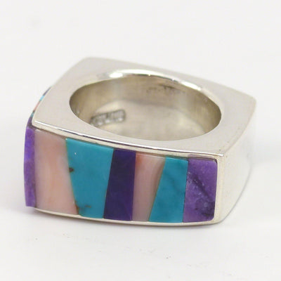 Colorful Inlay Ring by Noah Pfeffer - Garland's