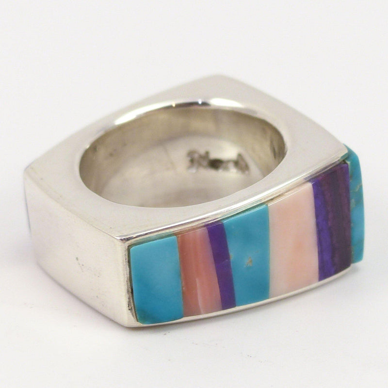 Colorful Inlay Ring by Noah Pfeffer - Garland&
