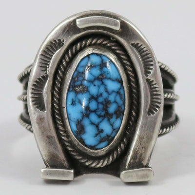 Kingman Turquoise Ring by Steve Arviso - Garland's