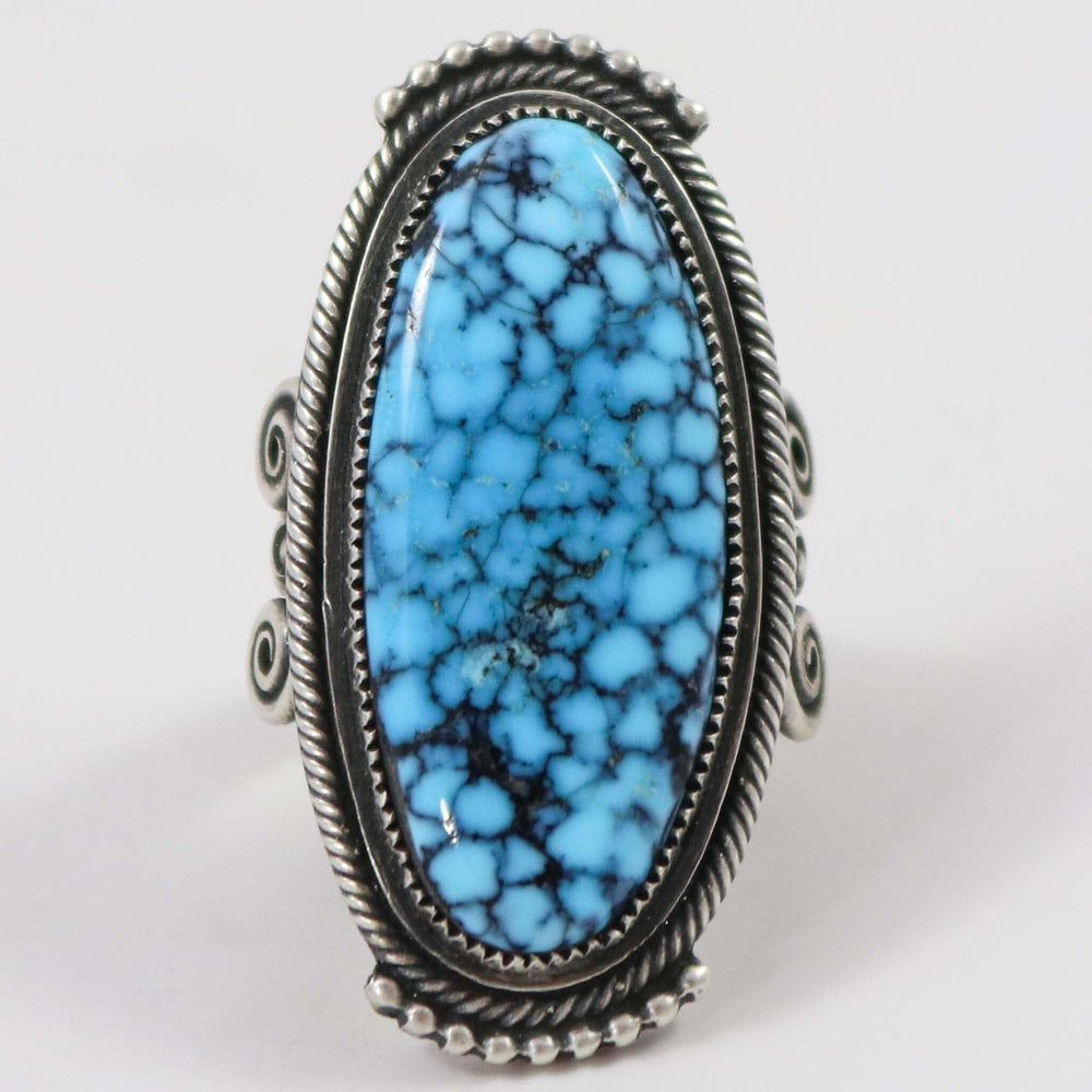 Kingman Turquoise Ring by Steve Arviso - Garland's