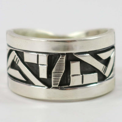 Silver Overlay Ring by Peter Nelson - Garland's