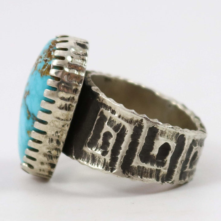 Hidden Valley Turquoise Ring by Alvin Yellowhorse - Garland's
