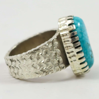 Hidden Valley Turquoise Ring by Alvin Yellowhorse - Garland's