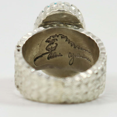 Hidden Valley Turquoise Ring by Alvin Yellowhorse - Garland's