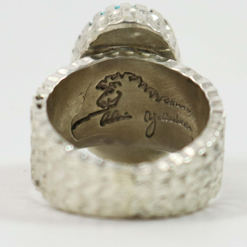 Hidden Valley Turquoise Ring by Alvin Yellowhorse - Garland&
