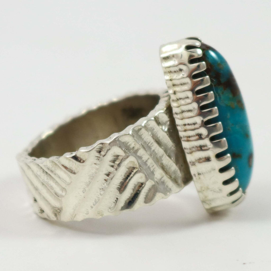 Candelaria Turquoise Ring by Alvin Yellowhorse - Garland's