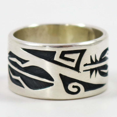 Eagle Feather Ring by Ruben Saufkie - Garland's