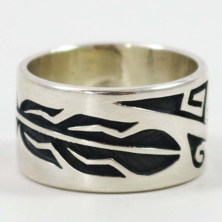 Eagle Feather Ring by Ruben Saufkie - Garland's