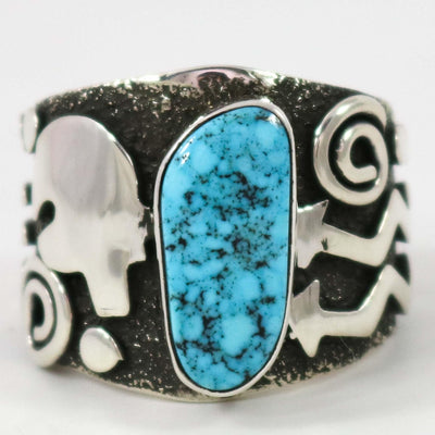 Kingman Turquoise Ring by Alex Sanchez - Garland's