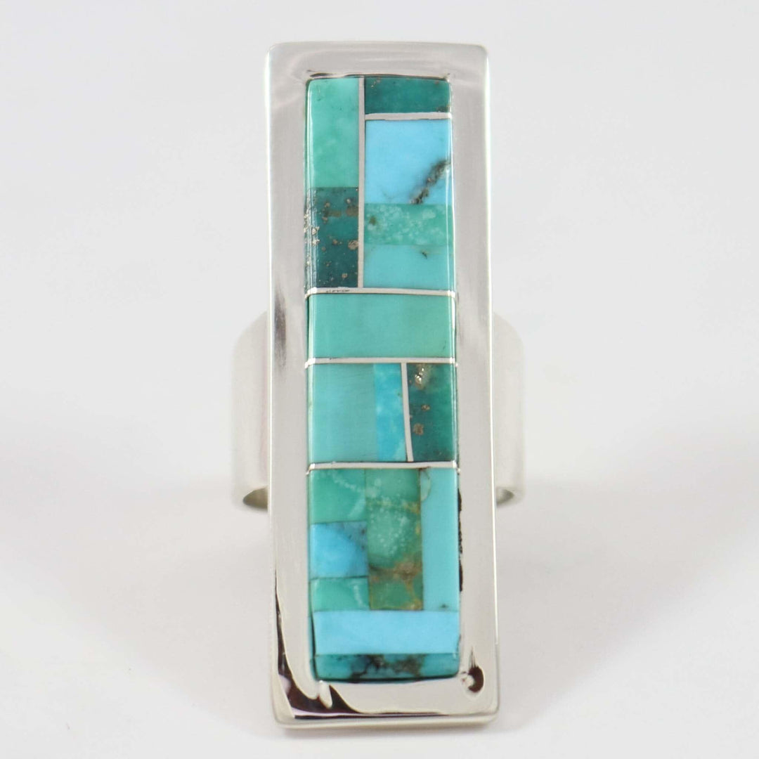 Turquoise Inlay Ring by Tommy Jackson - Garland's