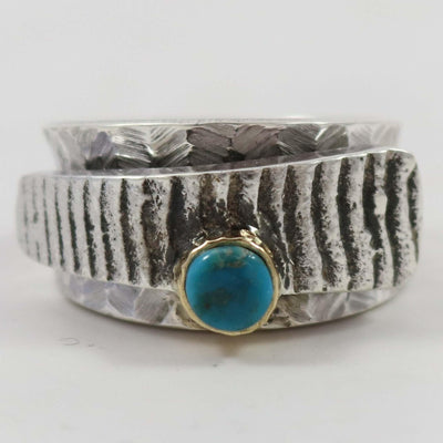 Bisbee Turquoise Ring by Alvin Yellowhorse - Garland's