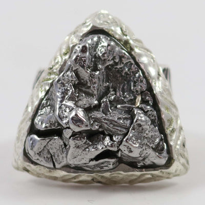 Canyon Diablo Meteorite Ring by Alvin Yellowhorse - Garland's