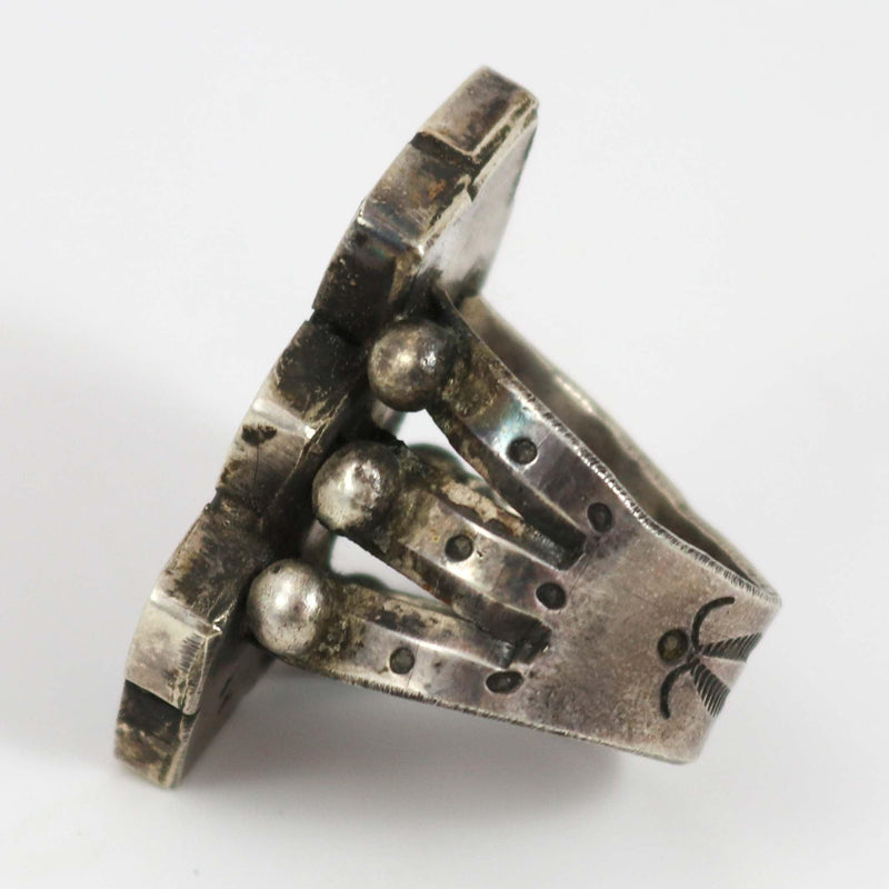 Turquoise and Jet Ring by Jock Favour - Garland&