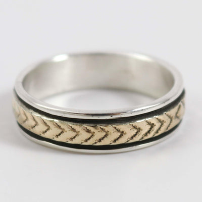 Gold on Silver Ring by Bruce Morgan - Garland's