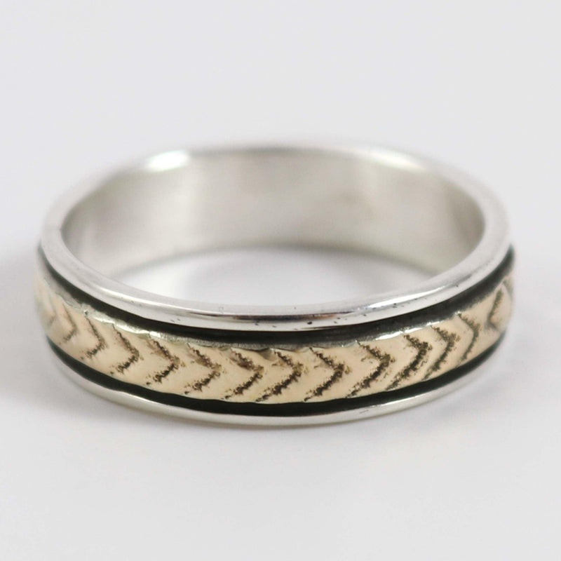 Gold on Silver Ring by Bruce Morgan - Garland&