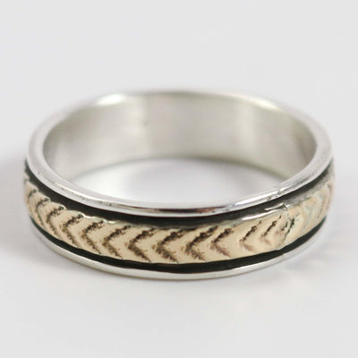 Gold on Silver Ring by Bruce Morgan - Garland's