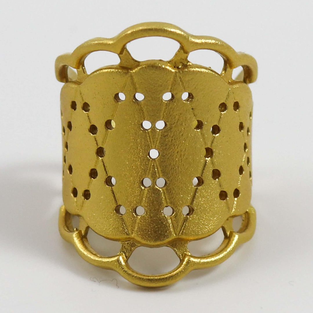 Gold Lace Ring by Maria Samora - Garland's